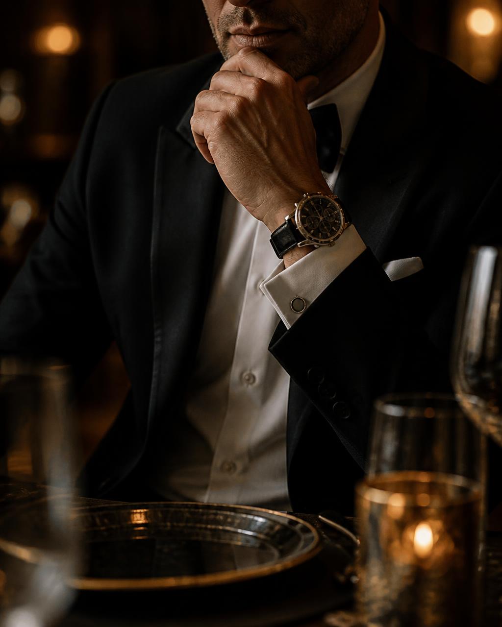 Discrete professionele assessor in een luxe restaurant